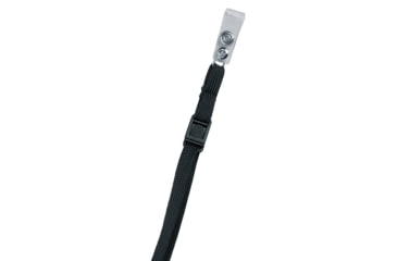 Image of MCR Safety Badge Holder - Lanyard Break-Away Style W/Badge Holder W/Snap, Black, One Size, BD-2