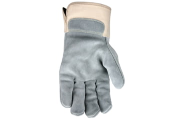 Image of MCR Safety Big Jake with Alycore Cut and Puncture Resistant Leather Palm Work Gloves, Premium A+ Side Leather, Gray, Large, 1717AL
