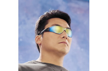 Image of MCR Safety CK1 Series Safety Glasses, Flexible Bayonet Temples, Rainbow Mirror, One Size, CK118