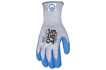 Image of MCR Safety Cut Pro 10 Gauge Dyneema Diamond Technology/Steel Shell Cut Resistant Work Gloves, Nitrile Foam Coated Palm and Fingertips, Blue/Blue, Medium, 9672DT5M