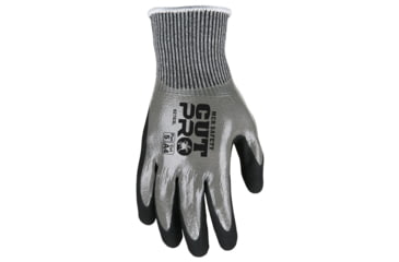 Image of MCR Safety Cut Pro 13 Gauge Hypermax Shell Cut, Abrasion and Puncture Resistant Work Gloves, Foam Nitrile Palm Over Flat Nitrile Dip, Black/Salt and Pepper, XX - Large, 92783XXL