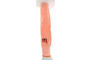 Image of MCR Safety Cut Pro Sleeves 13 Gauge Hypermax Hi-Vis Silicone Bicep Grip Pads, 20in Length, ANSI Cut A4, Orange, One Size, 9218O