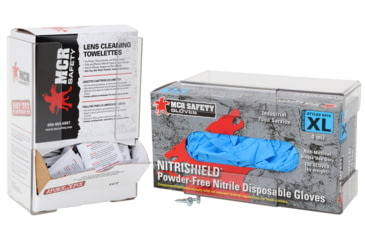 Image of MCR Safety Dual Purpose PETG Wall Dispenser Box, Clear, 100GT