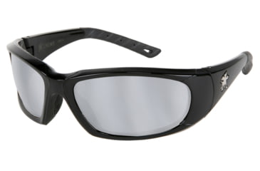 Image of MCR Safety FF317 ForceFlex FF3 Series Safety Glasses, Multi-Injection Molding Locks Lens into Frame, Silver Mirror, One Size, FF317