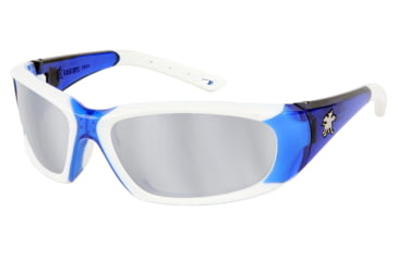 Image of MCR Safety FF327 ForceFlex FF3 Series Safety Glasses, Multi-Injection Molding Locks Lens into Frame, Silver Mirror, One Size, FF327