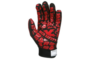 Image of MCR Safety FlexTuff Mechanics Gloves, Synthetic Leather Palm, HyperMax Cut Resistant Liner, Silicone Tire Tread Trip, TPR Back of Hand Protection, Black, Small, FT2906S