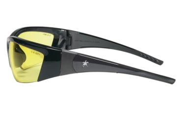 Image of MCR Safety ForceFlex FF2 Series Safety Glasses, Lenses Molded Into Flexible TPU Frame, Amber, One Size, FF214