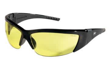 Image of MCR Safety ForceFlex FF2 Series Safety Glasses, Lenses Molded Into Flexible TPU Frame, Amber, One Size, FF214