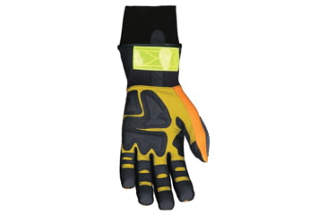 Image of MCR Safety ForceFlex Mechanics Work Gloves, Thinsulate Lined for Warmth, Rough Reinforced Clarino Leather Padded Palm, Wind and Water Resistant, Black and Gold, XX - Large, HV200XXL