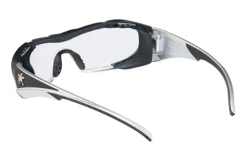 Image of MCR Safety HL1 Series Safety Glasses, Anti-Fog Lens, Non-Slip TPR Temples and Nose Piece, Extended Brow Guard, Clear, One Size, HL110AF