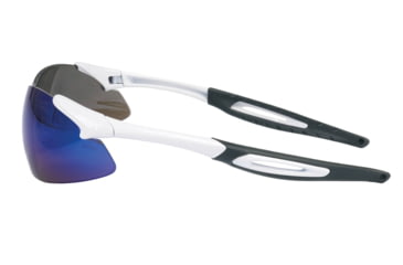 Image of MCR Safety IA138B IA1 Series Safety Glasses, Extremely Flexible Temples, Non-Slip Temples and Soft TPR Nose Piece, Blue Diamond Mirror, One Size, IA138B