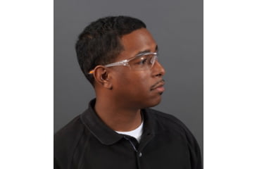 Image of MCR Safety Law LW2 Series Safety Glasses, Soft Secure TPR Nose Piece and Temple Inserts, Clear, One Size, LW210