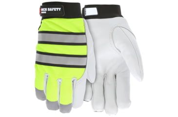 Image of MCR Safety Mechanics Gloves Insulated Grain Goatskin Palm, White, X - Large, 968XL