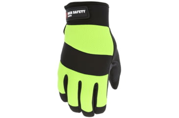 Image of MCR Safety Mechanics Gloves, Synthetic Leather Palm with Silicone Dots, Thermosock Lined with Waterproof Bladder, Black, X - Large, 926XL