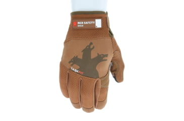 Image of MCR Safety Mechanics Gloves with Taskfit Design, Goatskin Leather Palm and Nylon Spandex Back, Brown, Medium, 962M