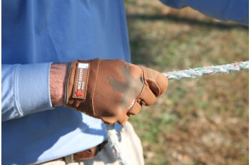 Image of MCR Safety Mechanics Gloves with Taskfit Design, Goatskin Leather Palm and Nylon Spandex Back, Brown, Medium, 962M