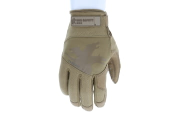 Image of MCR Safety Mechanics Gloves with TaskFit Design, Synthetic Leather Palm, Nylon and Spandex Back, Tan, Large, 963L