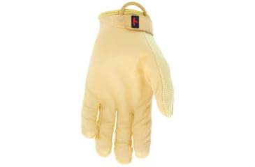 Image of MCR Safety Mechanics Touch Screen Gloves with TaskFit Design, Goat Grain Leather Palm and Nylon Spandex Back, Gold, X - Large, 961XL