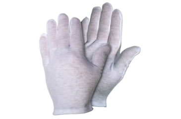 Image of MCR Safety Medium Weight 100% Cotton Lisle Inspectors Gloves, Small, White, Straight Thumb, Ambidextrous, 8621C