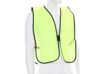 Image of MCR Safety Mesh Safety Vest, Lightweight Poly Mesh, Non-ANSI Rated, Fluorescent Lime, One Size, V200