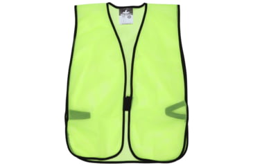 Image of MCR Safety Mesh Safety Vest, Lightweight Poly Mesh, Non-ANSI Rated, Fluorescent Lime, One Size, V200