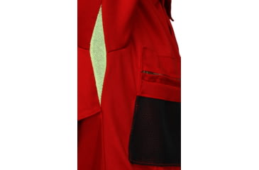 Image of MCR Safety Summit Breeze Flame Resistant Coverall, 7oz Cotton, Long Sleeve Coverall with Vented Underarms and Back, 1in Silver Reflective Stripes, CAT 2, Red, 201446, SBC201446