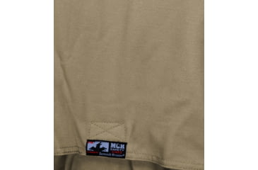 Image of MCR Safety Summit Breeze Flame Resistant Coverall, 7oz Cotton, Long Sleeve Coverall with Vented Underarms and Back, 1in Silver Reflective Stripes, CAT 2, Tan, 201342T, SBC201342T