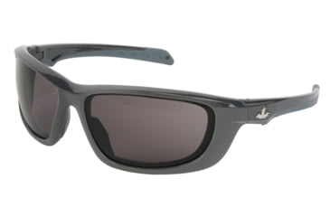 Image of MCR Safety Swagger UD1 Series Safety Glasses, MAX6 Anti-Fog Coating, Co-Injected TPR over Polycarbonate Temples, Gray/ Gun Metal Frame, One Size, UD112PF