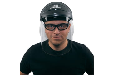 Image of MCR Safety XO Skeleton Headgear 1 Piece Molded Face Shield MAX6 Premium Anti-Fog Coating, Clear, One Size, 104PF