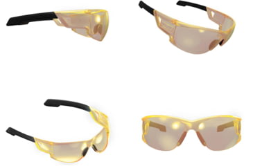 Image of Mechanix Wear Vision Type-N Safety Glasses, Amber/Black, One Size, VNS-30AC-BU