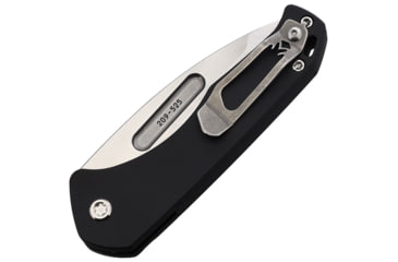 Image of Medford Auto Swift Button Lock Automatic Folding Knife, 3.25in, D2 Tool Steel, Tanto Blade, Tumbled Finish, Black Anodized Aluminum Handle, MD206STT42AB