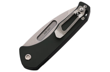 Image of Medford Auto Swift Button Lock Automatic Folding Knife, 3.25in, D2 Tool Steel, Tanto Blade, Tumbled Finish, Green Anodized Aluminum Handle, MD206STT40AG