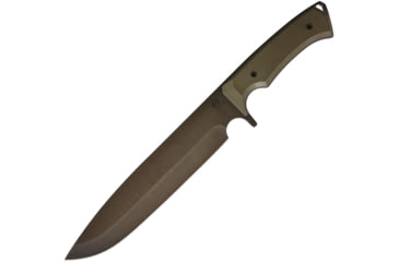 Image of Medford Bonfire Fixed Blade Knife, 13.13in Overall, 8.25 black PVD coated 3V steel blade, OD green G10 handle, MK0913PQ-10KO