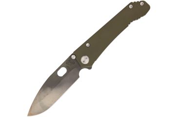Image of Medford Deployment OD Folding Knife,4.25in,D2 Tool Steel,Drop Point,OD Green,G10 Handle MD31OD