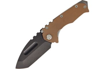 Image of Medford Praetorian G Coyote Tan Folding Knife,3.75in,D2 Tool Steel,Drop Point Tanto,Coyote Tan,G10 Handle MD40