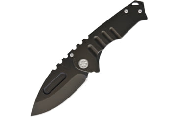 Image of Medford Praetorian Gen T Framelock Folding Knife, Black, Black PVD coated titanium handle, MK0293PD-30PV