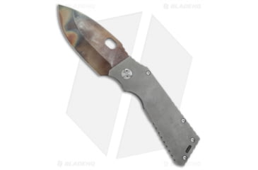 Image of Medford TFF-1 Folding Knife, 4.00in, D2, Drop Point Blade, Titanium Gray Handle, Gray/Gray, 9.625in, BHQ-51432