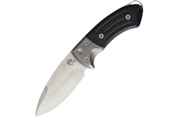 Image of Medford Theseus Knife, 8.25in Overall, 3.75in Tumbled Finish Cpm S35Vn SS Drop Point, Black G10 Handle, SS Bolster, Black Kydex Sheath, MK102ST-08KB