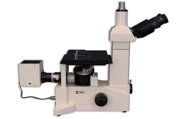 Image of Meiji Techno Trinocular Inverted Brightfield/Darkfield Metallurgical Microscope, IM7530