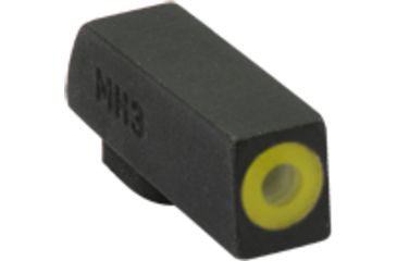 Image of Meprolight Hyper-Bright - Highly Visible Day/Night Self-Illuminated Sights, Kimber 1911, Phosphorescent Yellow Front, No Rear Sight, Black, 412183127