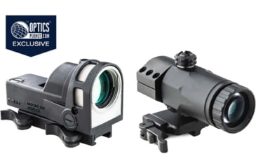 Image of Meprolight M21 Day/Night 1x30mm Self Illuminated Reflex Sight, Open X Reticle w/MX3F Bundle, Black, 56261610