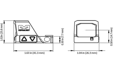 Image of Meprolight MPO-S 1x 0.80x0.60in Reflex Red Dot Sight