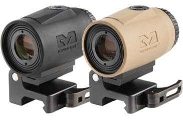 Image of Meprolight MMX3 3x18mm Micro Magnifier w/ Quick Flip, QD Picatinny, Black, 2.8x1.4x1.74 inch, 8016000100