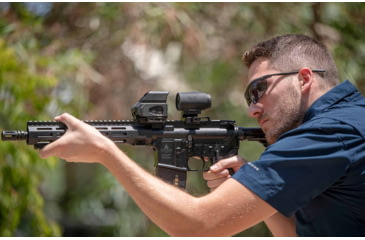 Image of Meprolight MMX3 3x18mm Micro Magnifier w/ Quick Flip, QD Picatinny, Black, 2.8x1.4x1.74 inch, 8016000100