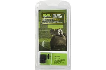 Image of Meprolight Tru-Dot Adjustable Night Sight Set for Glock 19 &amp; 20, Green Front/Rear, 20224
