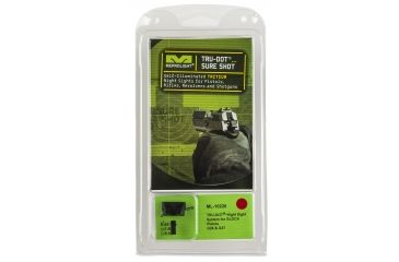 Image of Meprolight Tru-Dot Night Sight Set for Glock G26 &amp; G27, Green Front/Orange Rear, 10226O