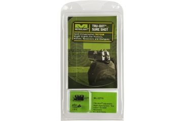 Image of Meprolight Tru-Dot Night Sight Set for S&amp;W K, L &amp; N Revolvers w/Red insert front/Adj. rear, ML22770G