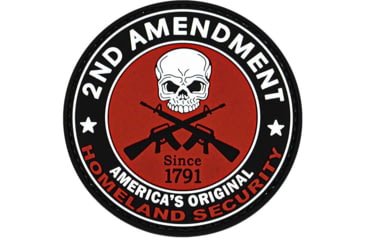 Image of Merica Life 2nd Amendent Americas Original Homeland Security PVC Patch, 3.3, 2ND-HS