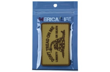 Image of Merica Life Dont Tread on Me Patch, Coyote, 3 x 2, DTOM-COY