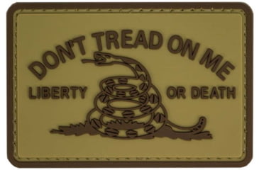 Image of Merica Life Dont Tread on Me Patch, Coyote, 3 x 2, DTOM-COY